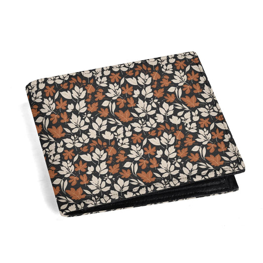 Dark Autumn Men's Minimalist Leather Folded Wallet - DeRose Seasonal