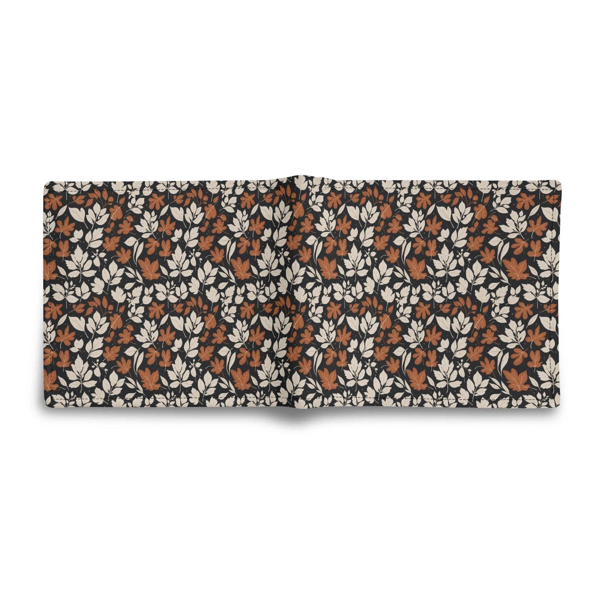 Dark Autumn Men's Minimalist Leather Folded Wallet - DeRose Seasonal