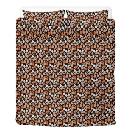 Dark Leaves 3 Pcs Beddings - DeRose Seasonal