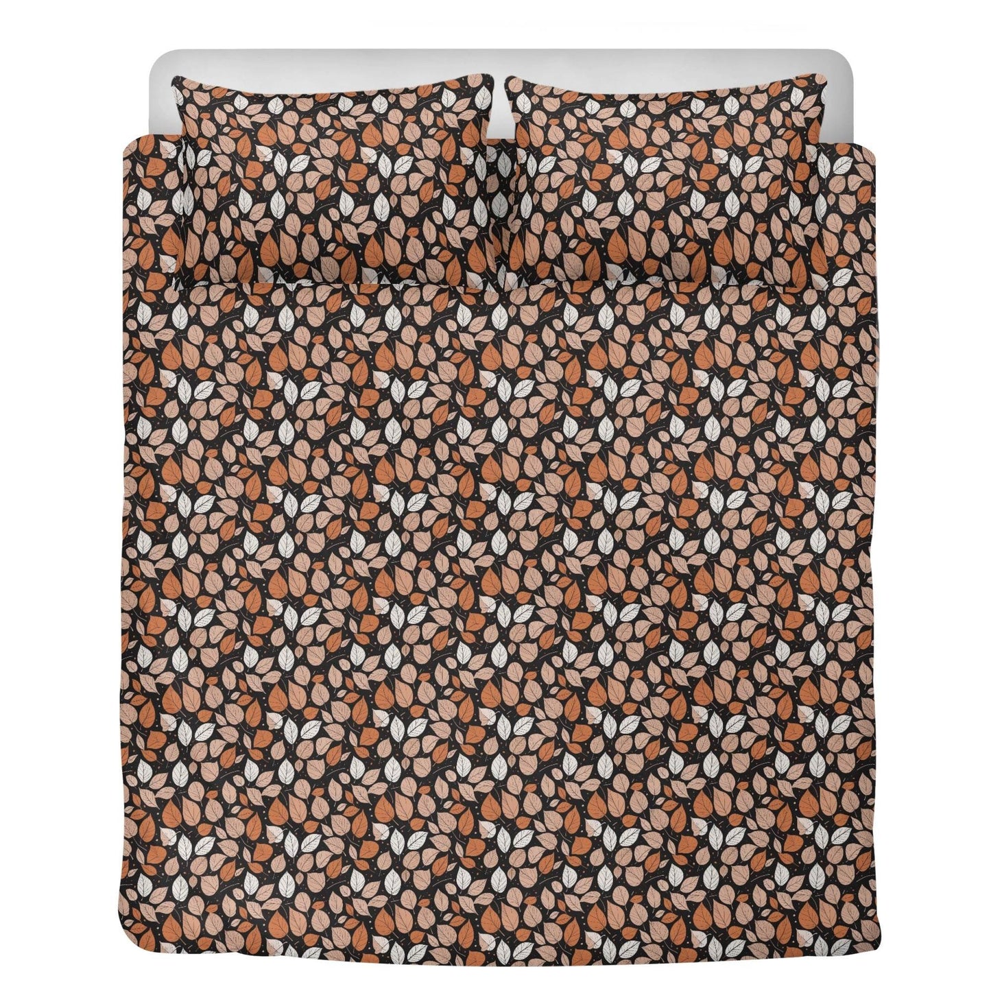 Dark Leaves 3 Pcs Beddings - DeRose Seasonal