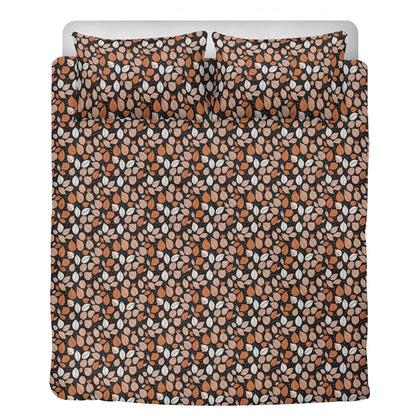 Dark Leaves 3 Pcs Beddings - DeRose Seasonal