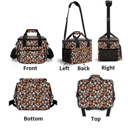 Dark Leaves Insulated Leakproof Cooler Bag Lunch Box - DeRose Seasonal
