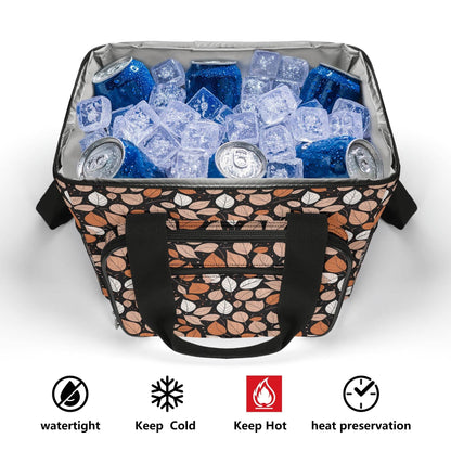 Dark Leaves Insulated Leakproof Cooler Bag Lunch Box - DeRose Seasonal