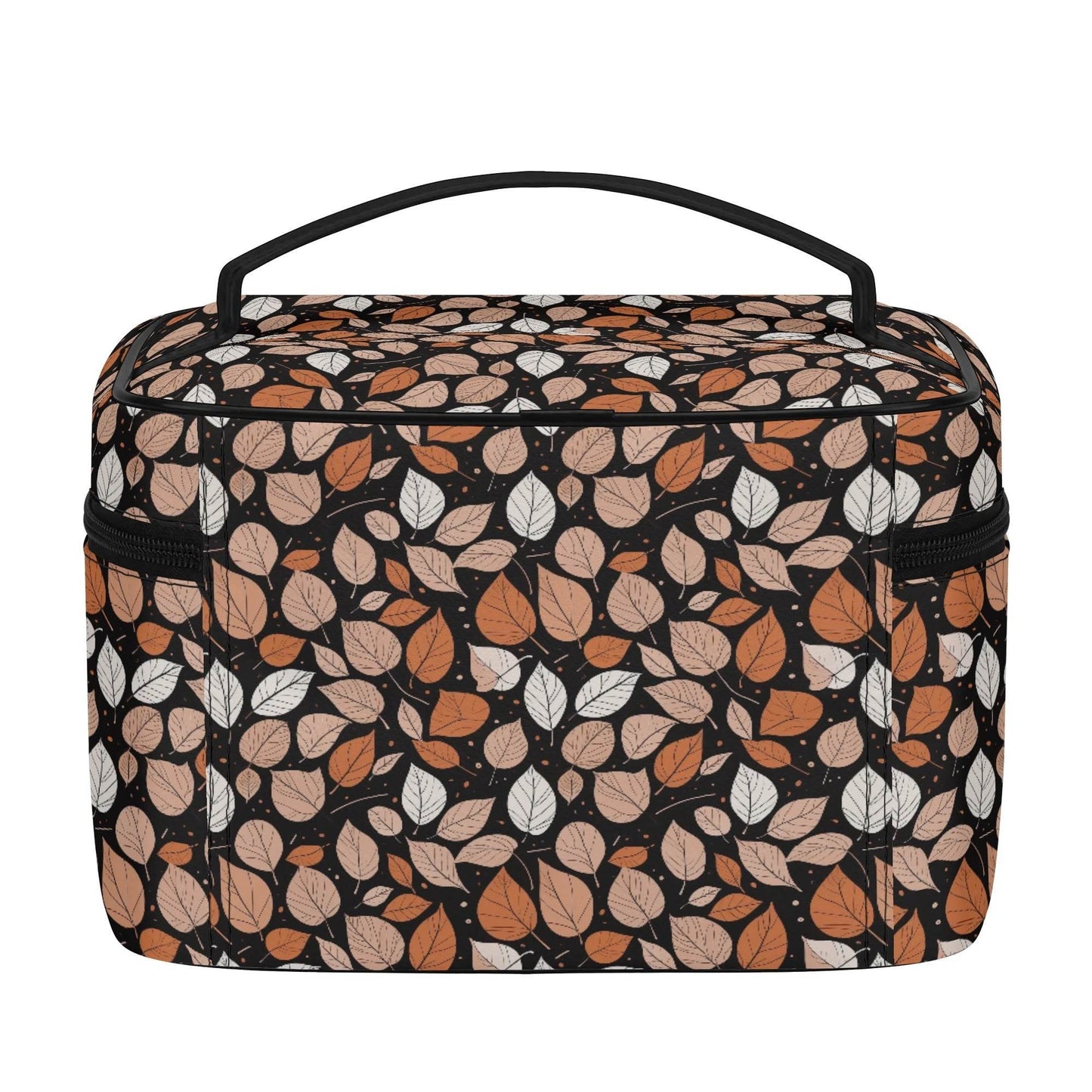 Dark Leaves Leather Cosmetic Bag - DeRose Seasonal