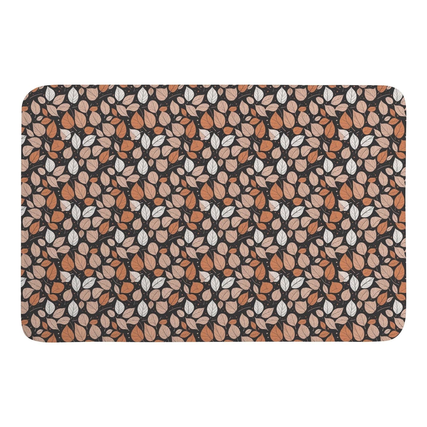 Dark Leaves Plush IndoorDoormat - DeRose Seasonal