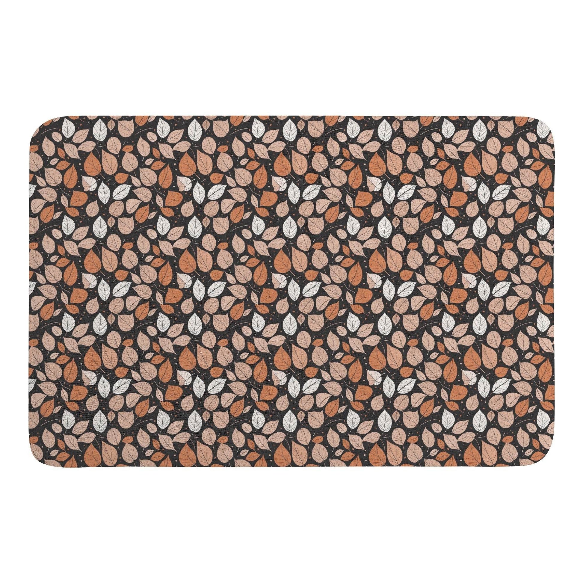 Dark Leaves Plush IndoorDoormat - DeRose Seasonal