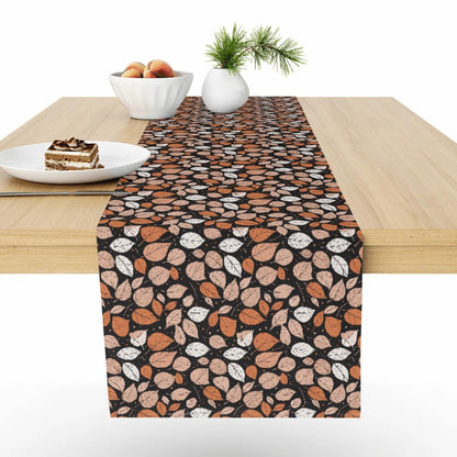 Dark Leaves Polyester Table Runner - DeRose Seasonal