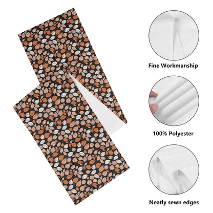 Dark Leaves Polyester Table Runner - DeRose Seasonal