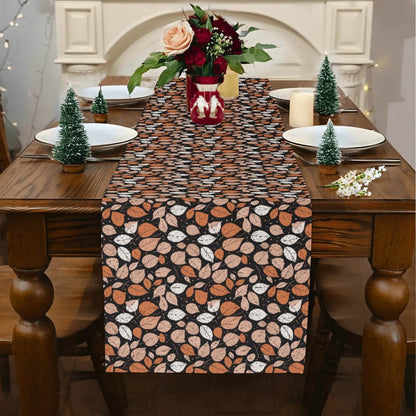 Dark Leaves Polyester Table Runner - DeRose Seasonal