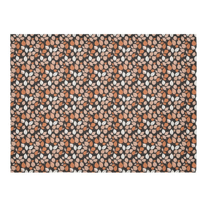 Dark Leaves Polyester Tablecloth Polyester Tablecloth 70"x 52" DeRose Seasonal