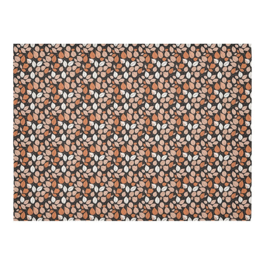 Dark Leaves Polyester Tablecloth Polyester Tablecloth 70"x 52" DeRose Seasonal