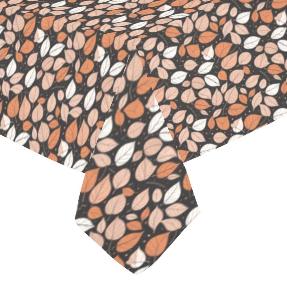 Dark Leaves Polyester Tablecloth Polyester Tablecloth 70"x 52" DeRose Seasonal