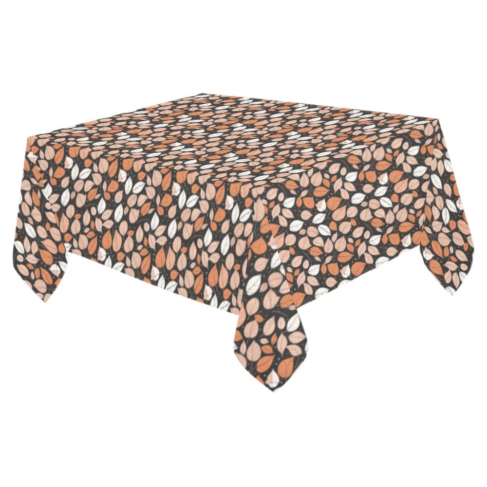 Dark Leaves Polyester Tablecloth Polyester Tablecloth 70"x 52" DeRose Seasonal