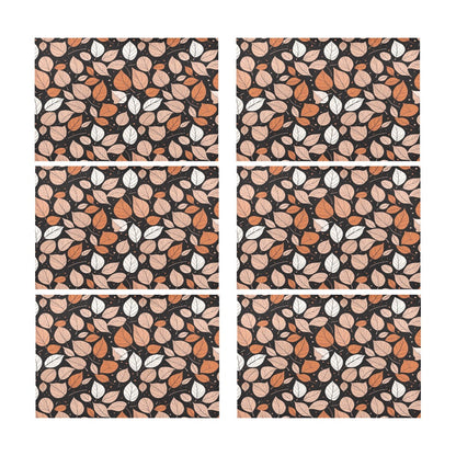 Dark Leaves Table Placemat (set of 6) Placemats 12" x 18" (Set of 6) DeRose Seasonal