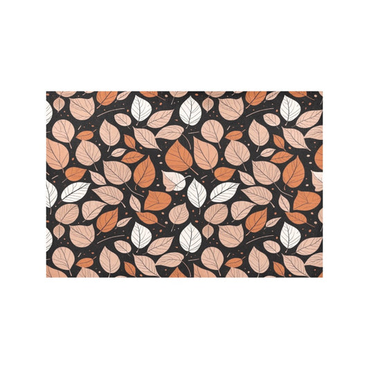 Dark Leaves Table Placemat (set of 6) Placemats 12" x 18" (Set of 6) DeRose Seasonal