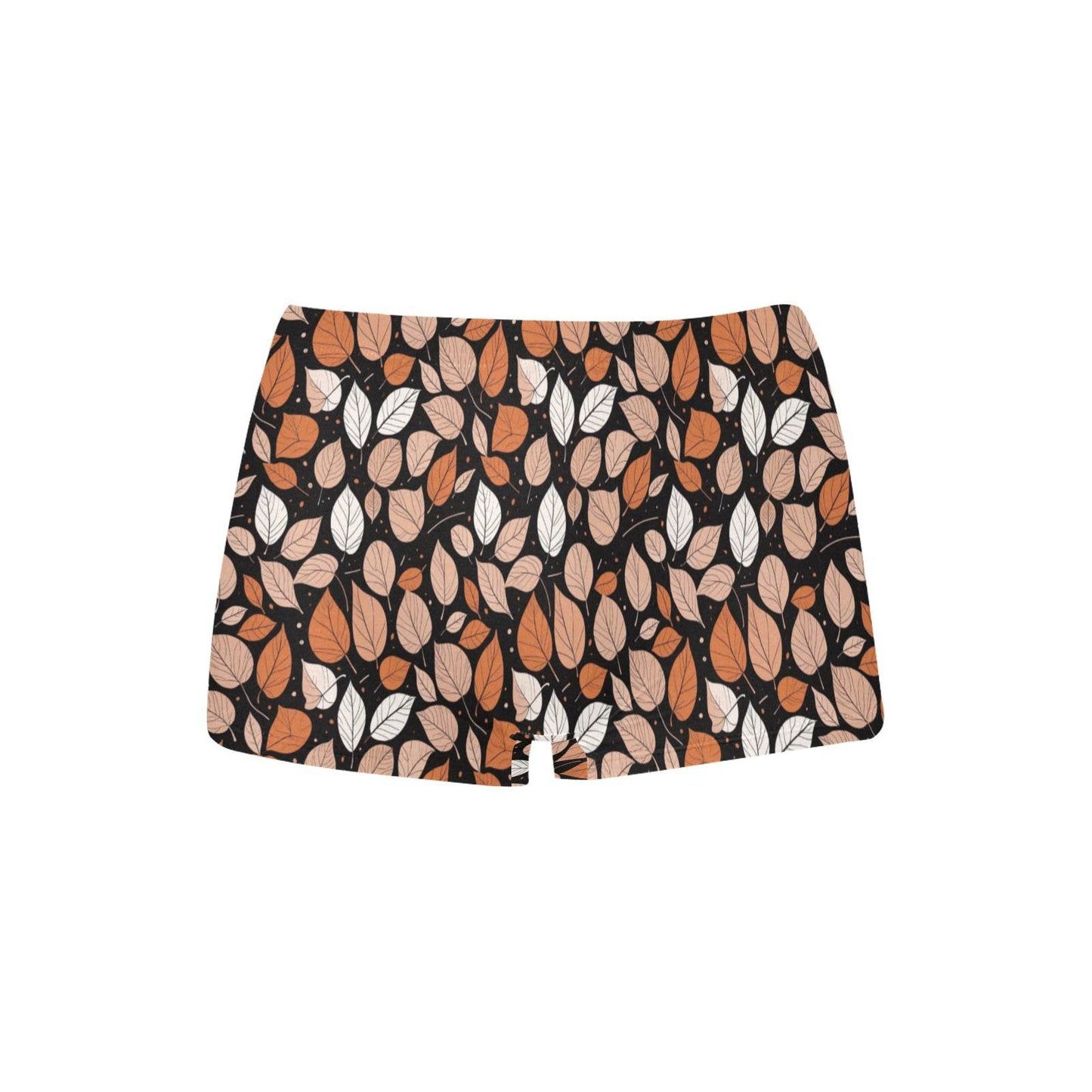 Dark Leaves Women's Underwear Briefs Women's Boyshort Panties (Model L31) - DeRose Seasonal
