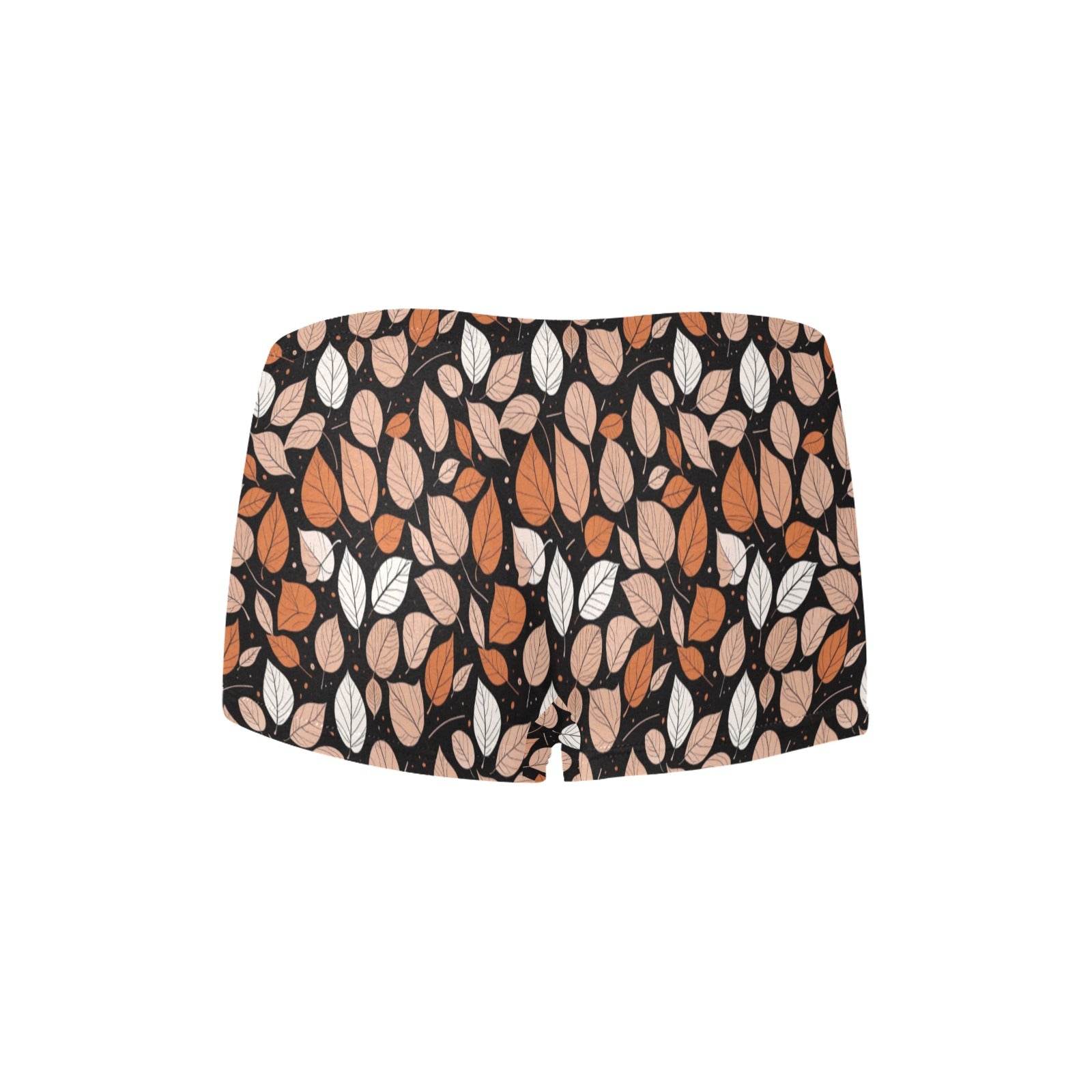 Dark Leaves Women's Underwear Briefs Women's Boyshort Panties (Model L31) - DeRose Seasonal