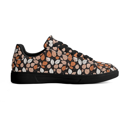 Dark leaves Adult Lightweight Brand Low Top Leather Shoes - DeRose Seasonal