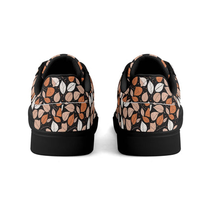 Dark leaves Adult Lightweight Brand Low Top Leather Shoes - DeRose Seasonal