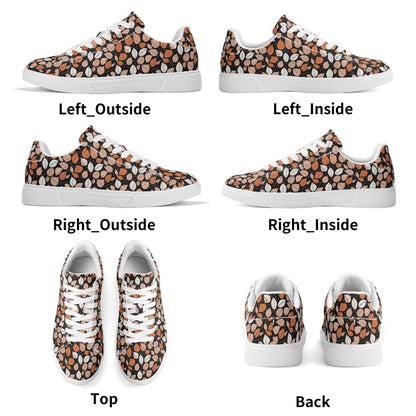 Dark leaves Adult Lightweight Brand Low Top Leather Shoes - DeRose Seasonal