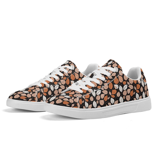 Dark leaves Adult Lightweight Brand Low Top Leather Shoes - DeRose Seasonal