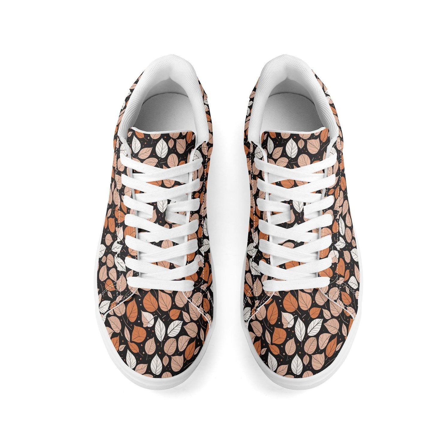 Dark leaves Adult Lightweight Brand Low Top Leather Shoes - DeRose Seasonal