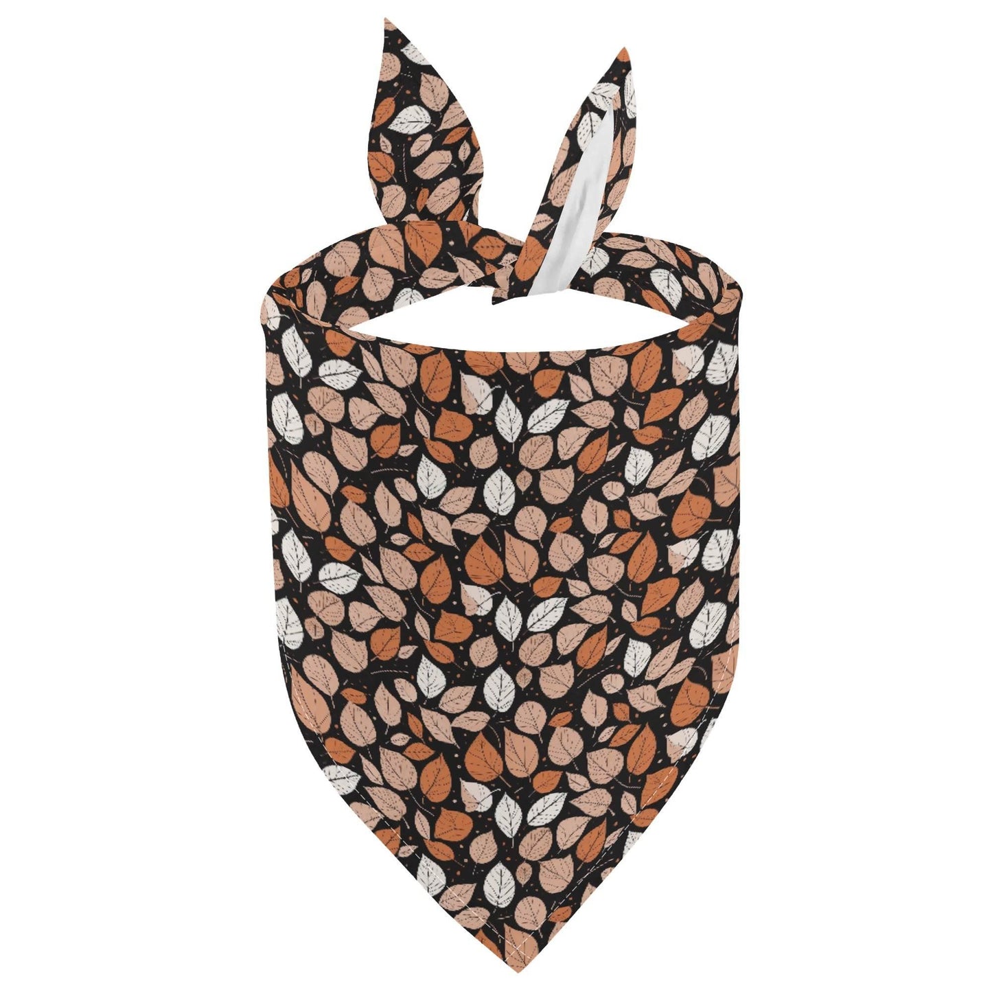 Dark leaves Animal Scarf Pet Adjustable Bandanas for Dogs Cats - DeRose Seasonal