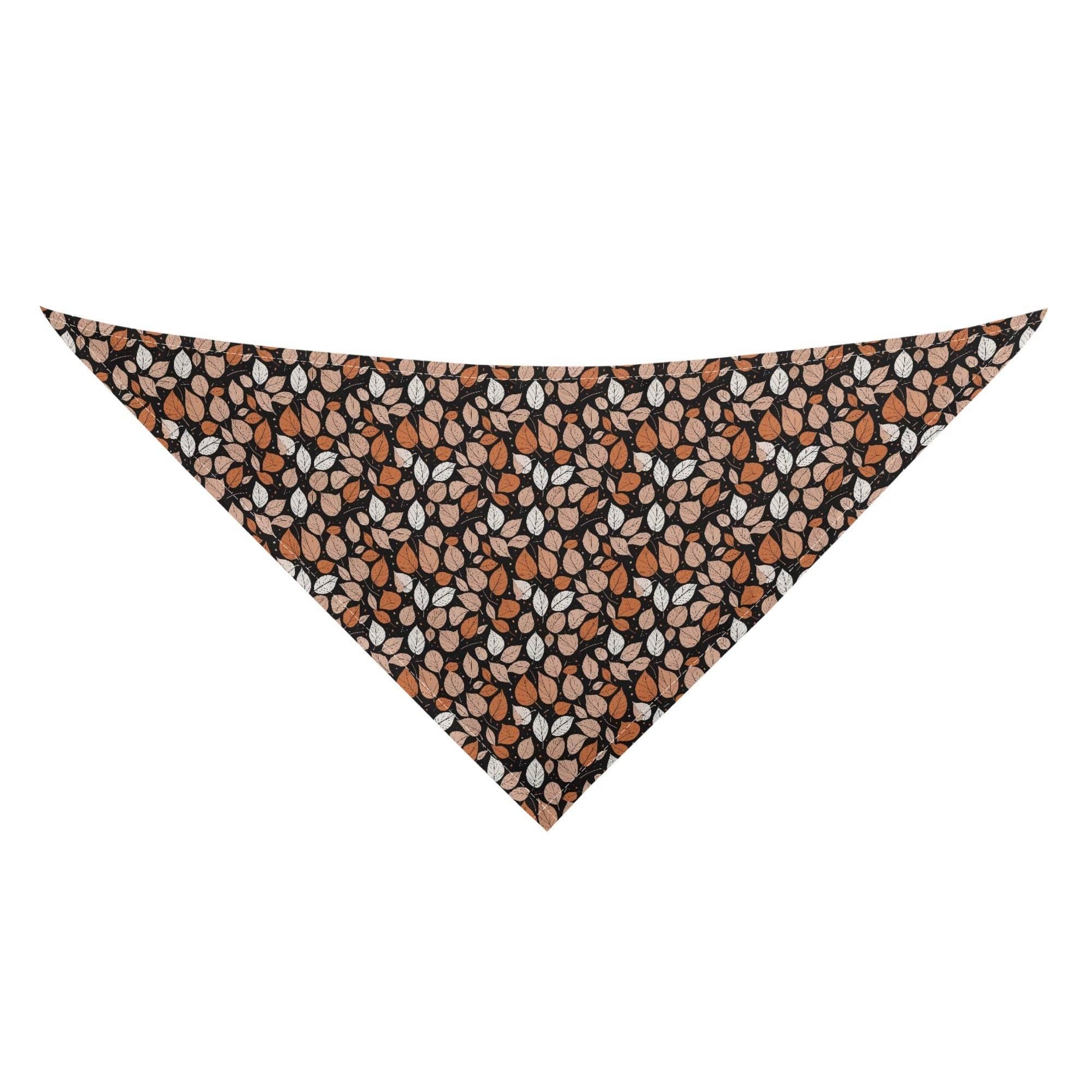 Dark leaves Animal Scarf Pet Adjustable Bandanas for Dogs Cats - DeRose Seasonal
