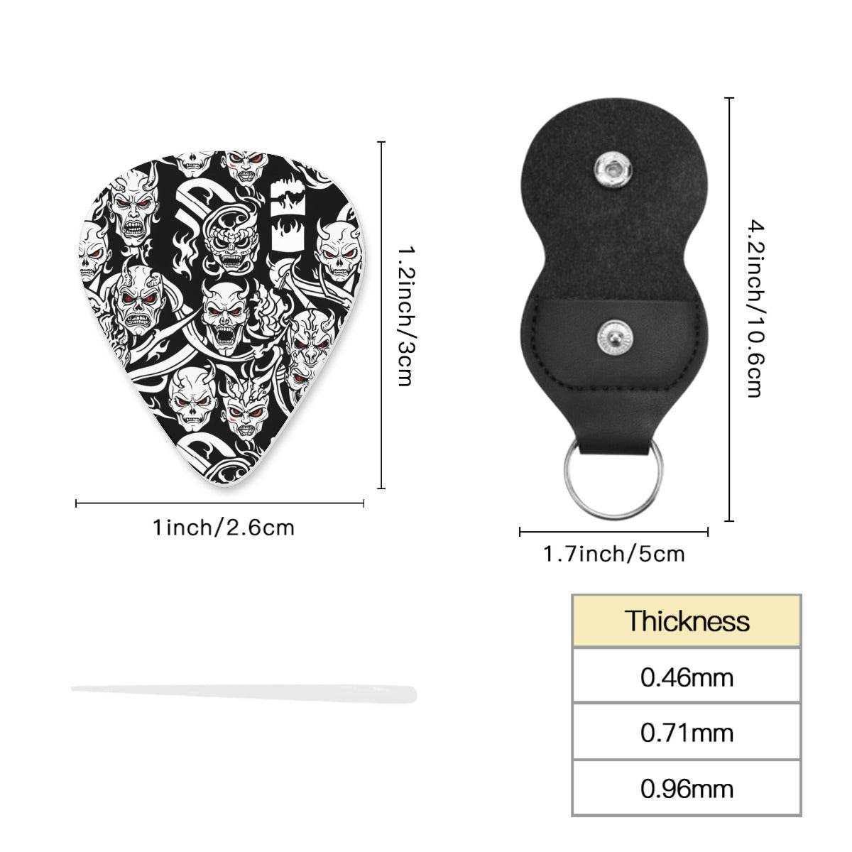DeathDrip Demon Guitar Plastic Picks (Set of 6) - DeRose Seasonal