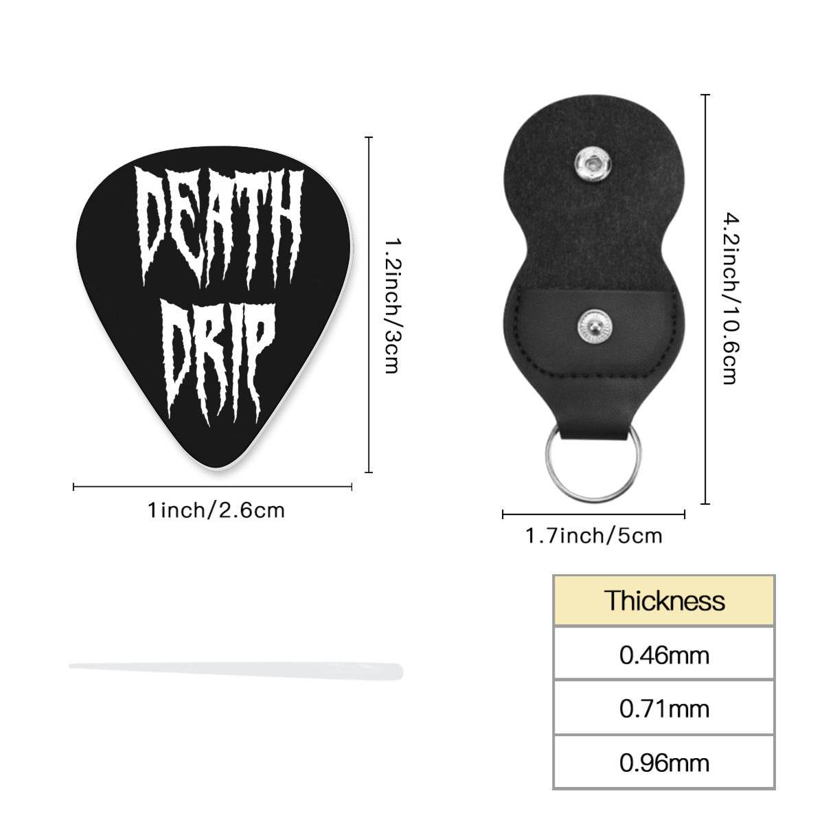 DeathDrip Signature Guitar Plastic Picks (Set of 6) - DeRose Seasonal