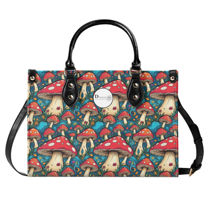 Deathcap Mushroom Luxury Women Leather Handbag (3 sizes) - DeRose Seasonal