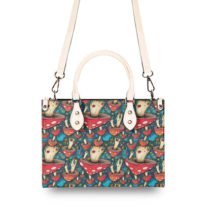 Deathcap Mushroom Luxury Women Leather Handbag (3 sizes) - DeRose Seasonal