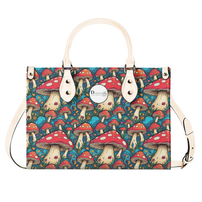 Deathcap Mushroom Luxury Women Leather Handbag (3 sizes) - DeRose Seasonal