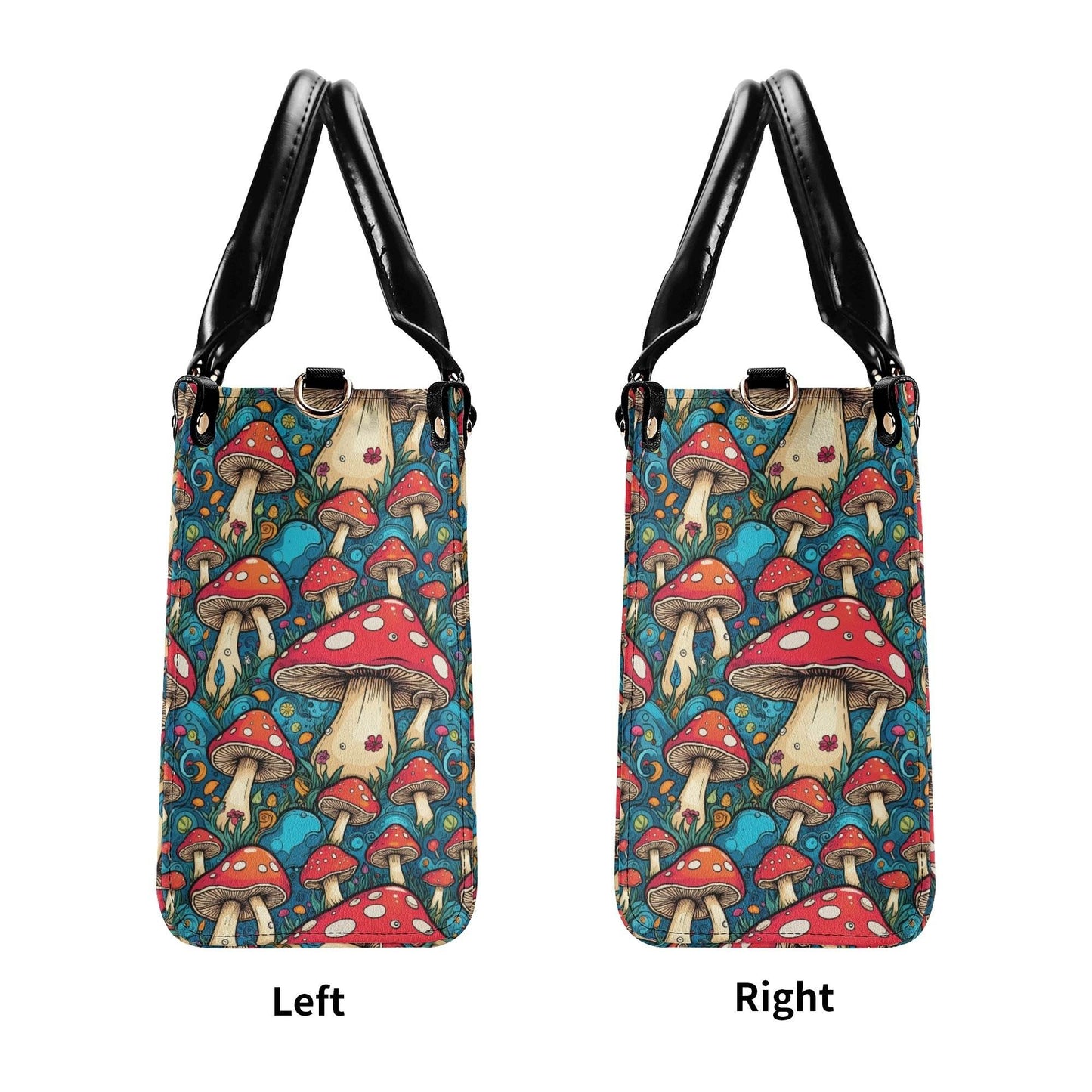 Deathcap Mushroom Luxury Women Leather Handbag (3 sizes) - DeRose Seasonal