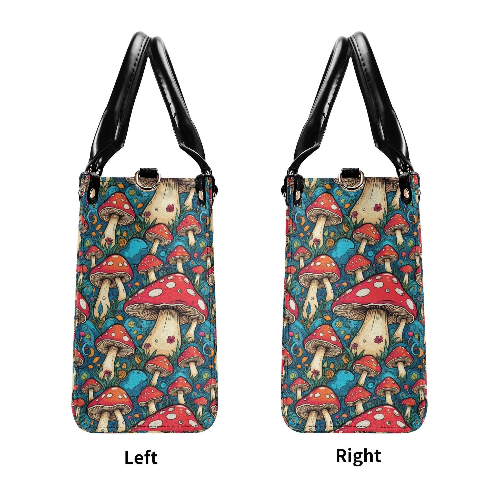 Deathcap Mushroom Luxury Women Leather Handbag (3 sizes) - DeRose Seasonal