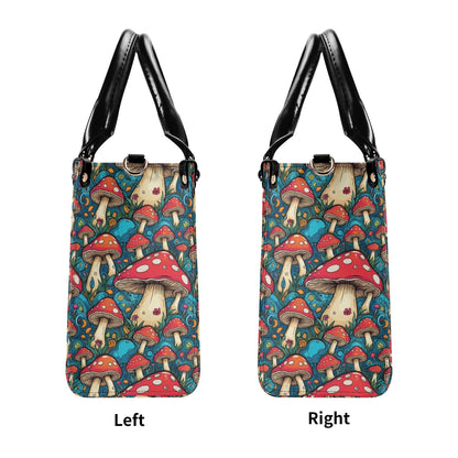 Deathcap Mushroom Luxury Women Leather Handbag (3 sizes) - DeRose Seasonal