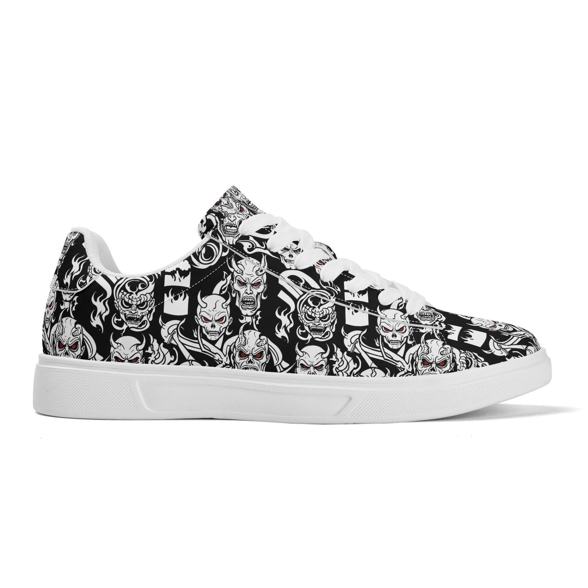 Demon Adult Lightweight Brand Low Top Leather Shoes - DeRose Seasonal