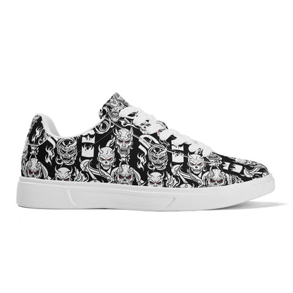Demon Adult Lightweight Brand Low Top Leather Shoes - DeRose Seasonal