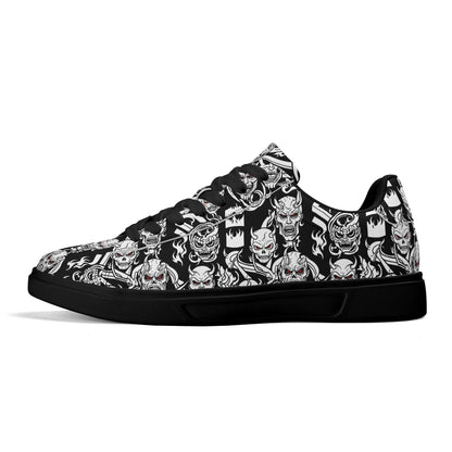 Demon Adult Lightweight Brand Low Top Leather Shoes - DeRose Seasonal