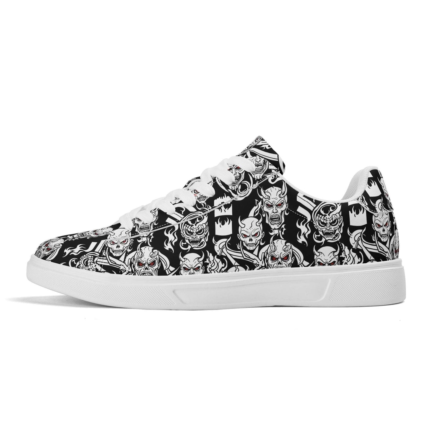 Demon Adult Lightweight Brand Low Top Leather Shoes - DeRose Seasonal