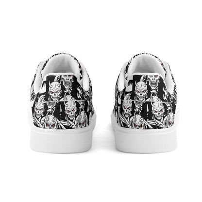 Demon Adult Lightweight Brand Low Top Leather Shoes - DeRose Seasonal