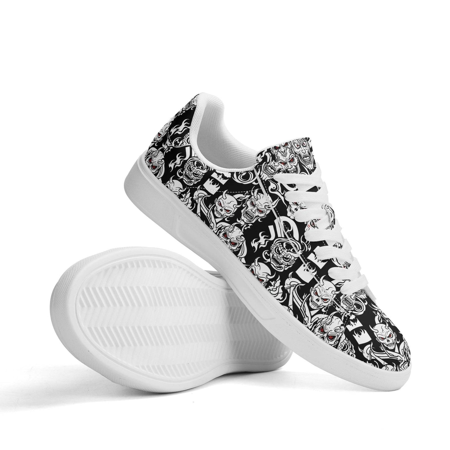 Demon Adult Lightweight Brand Low Top Leather Shoes - DeRose Seasonal