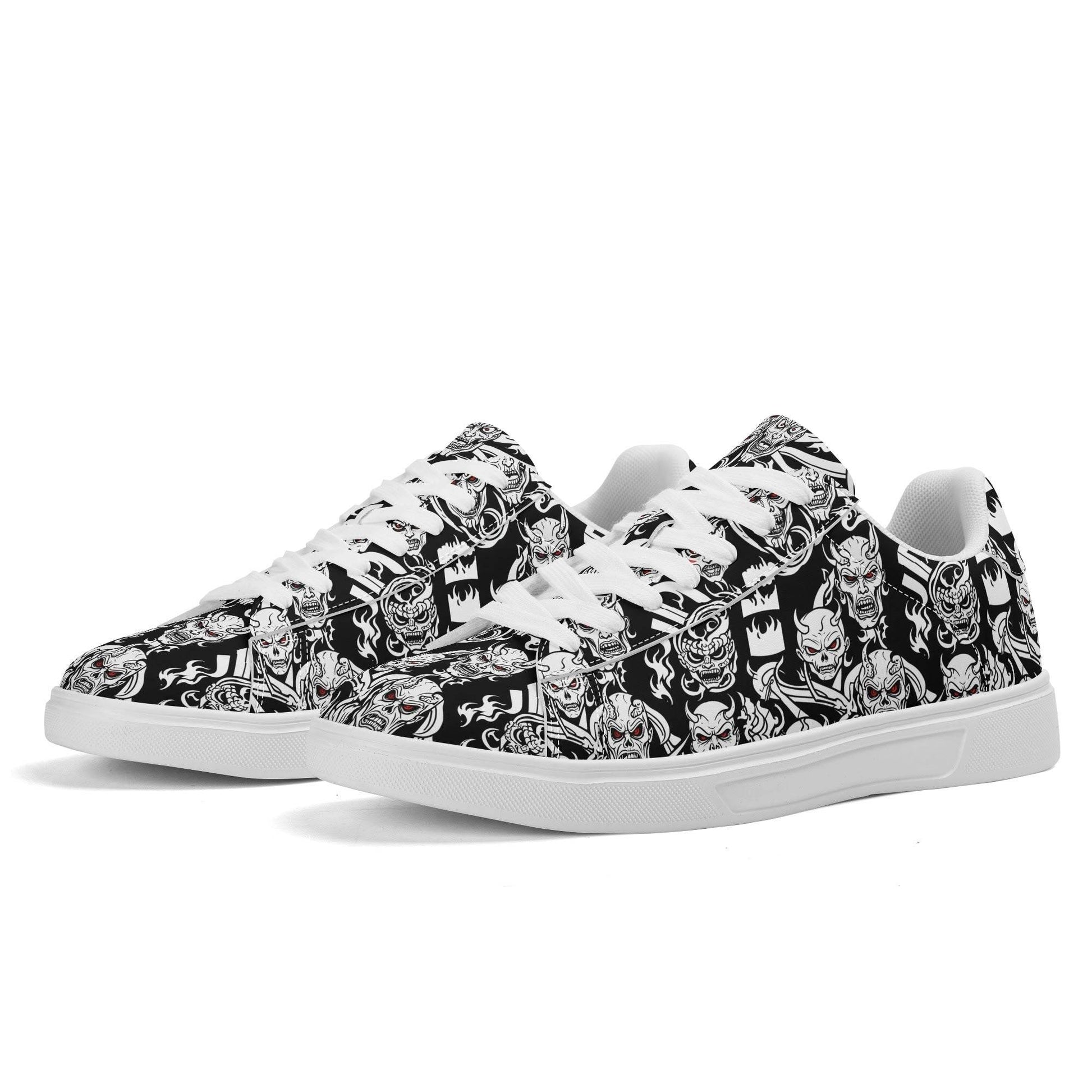 Demon Adult Lightweight Brand Low Top Leather Shoes - DeRose Seasonal