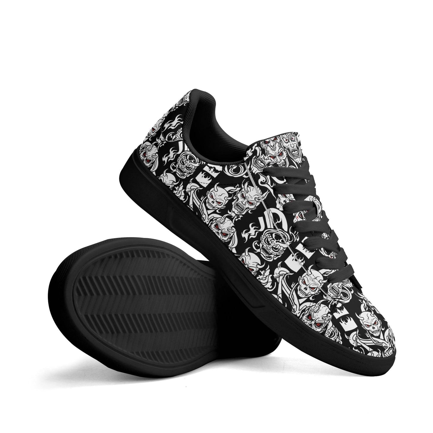 Demon Adult Lightweight Brand Low Top Leather Shoes - DeRose Seasonal