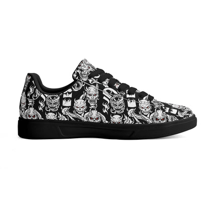 Demon Adult Lightweight Brand Low Top Leather Shoes - DeRose Seasonal