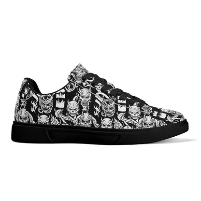Demon Adult Lightweight Brand Low Top Leather Shoes - DeRose Seasonal