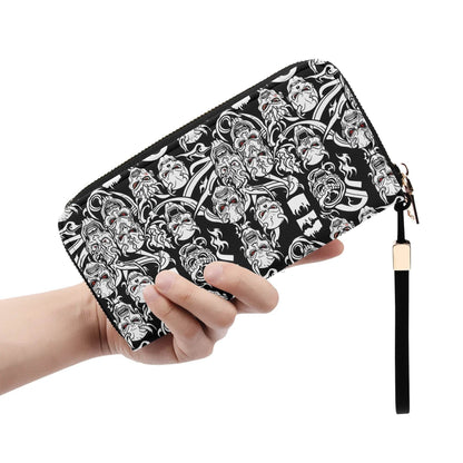 Demon Leather Zipper Women's Wristlet Wallet - DeRose Seasonal