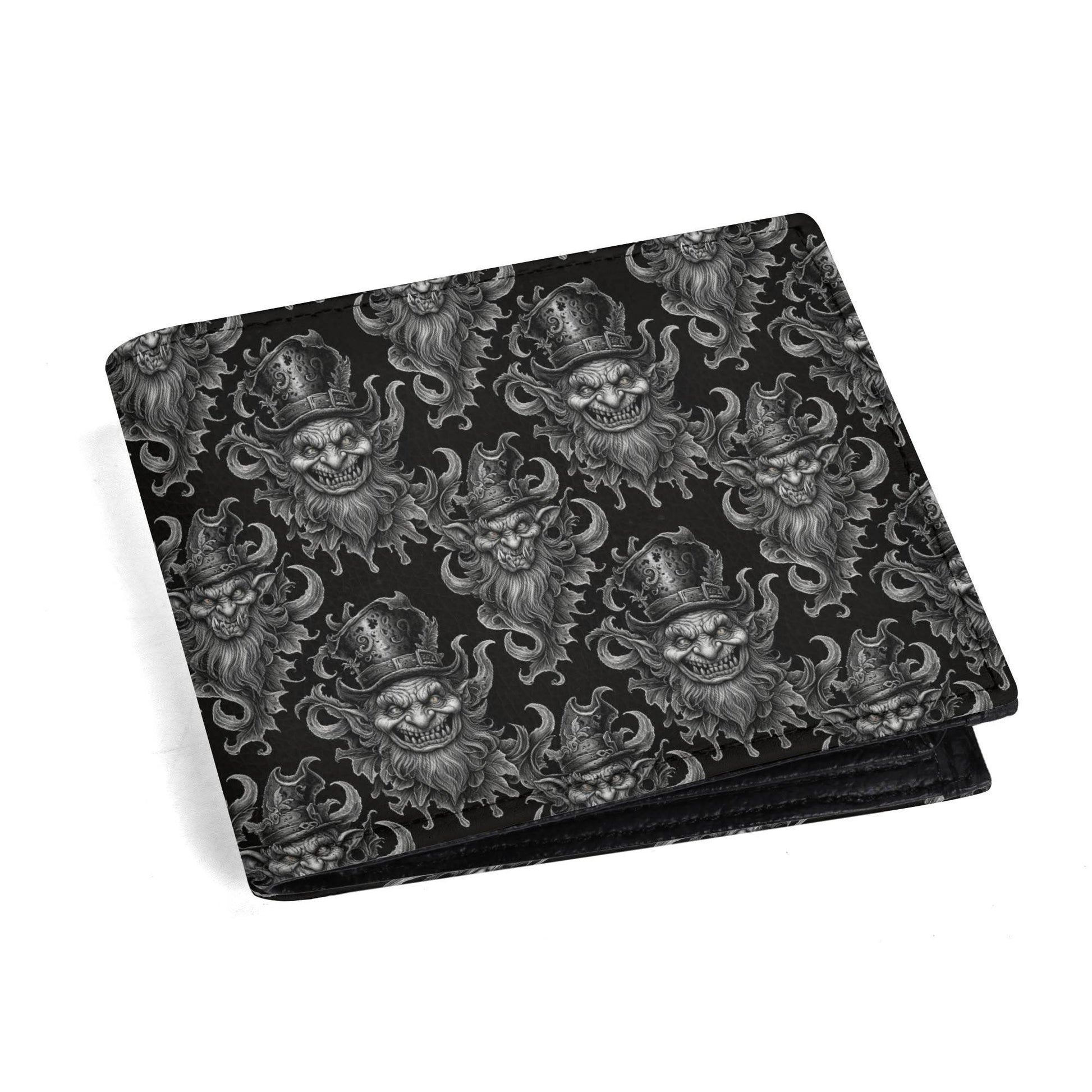 Demon Leprechaun Men's Leather Folded Wallet - DeRose Seasonal
