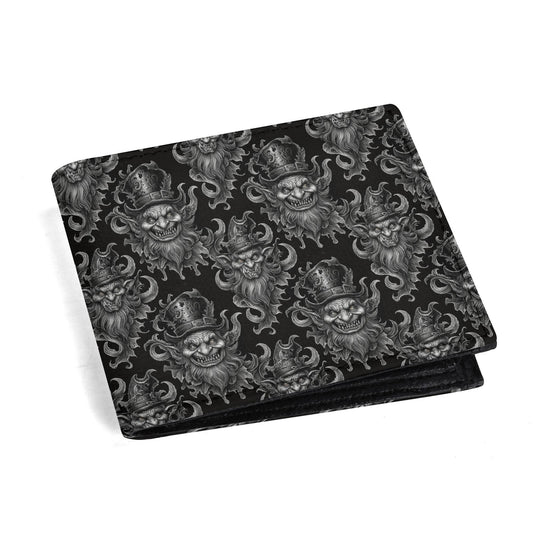 Demon Leprechaun Men's Leather Folded Wallet - DeRose Seasonal