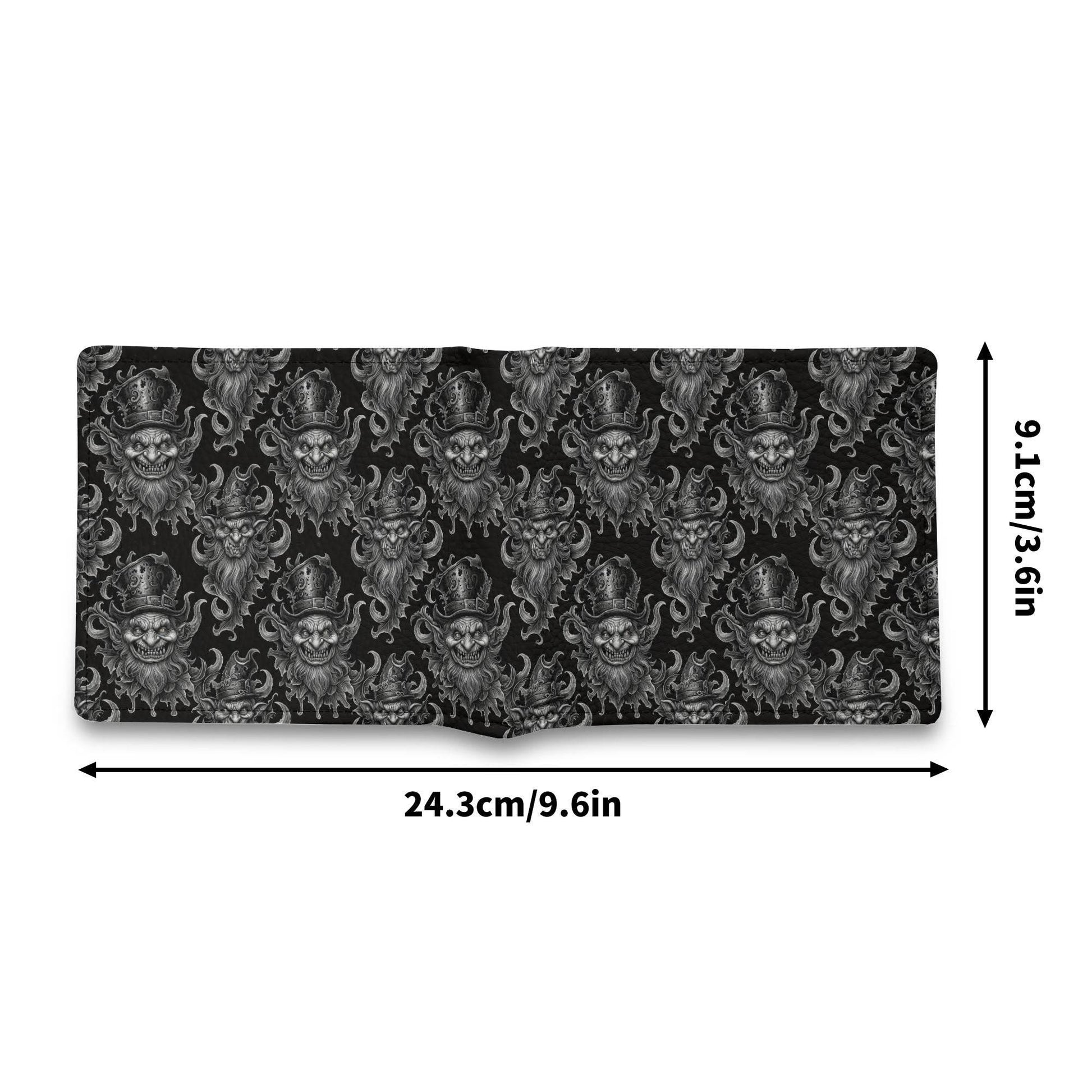 Demon Leprechaun Men's Leather Folded Wallet - DeRose Seasonal